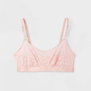 Auden women’s Pink lace bralette Size SMALL (Fits: 34A, 34B, 32C, 36A)